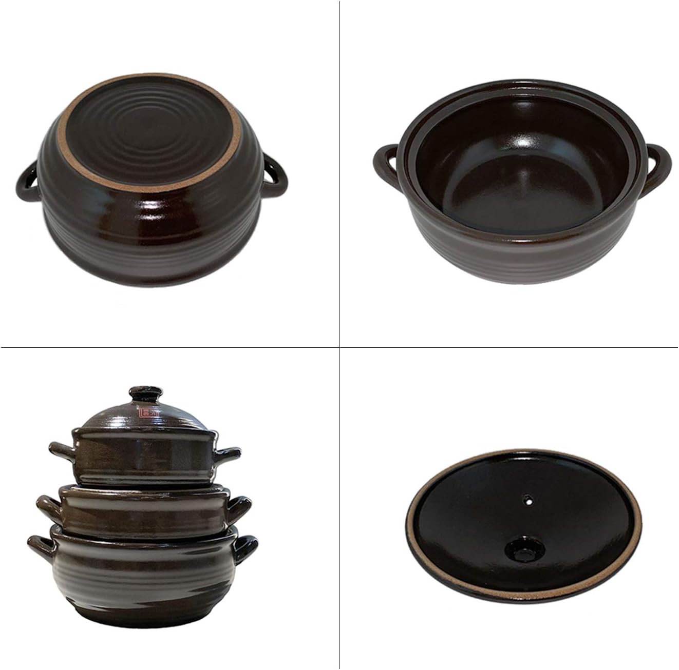 Korean Earthenware Clay Hot Pot (1400ml)