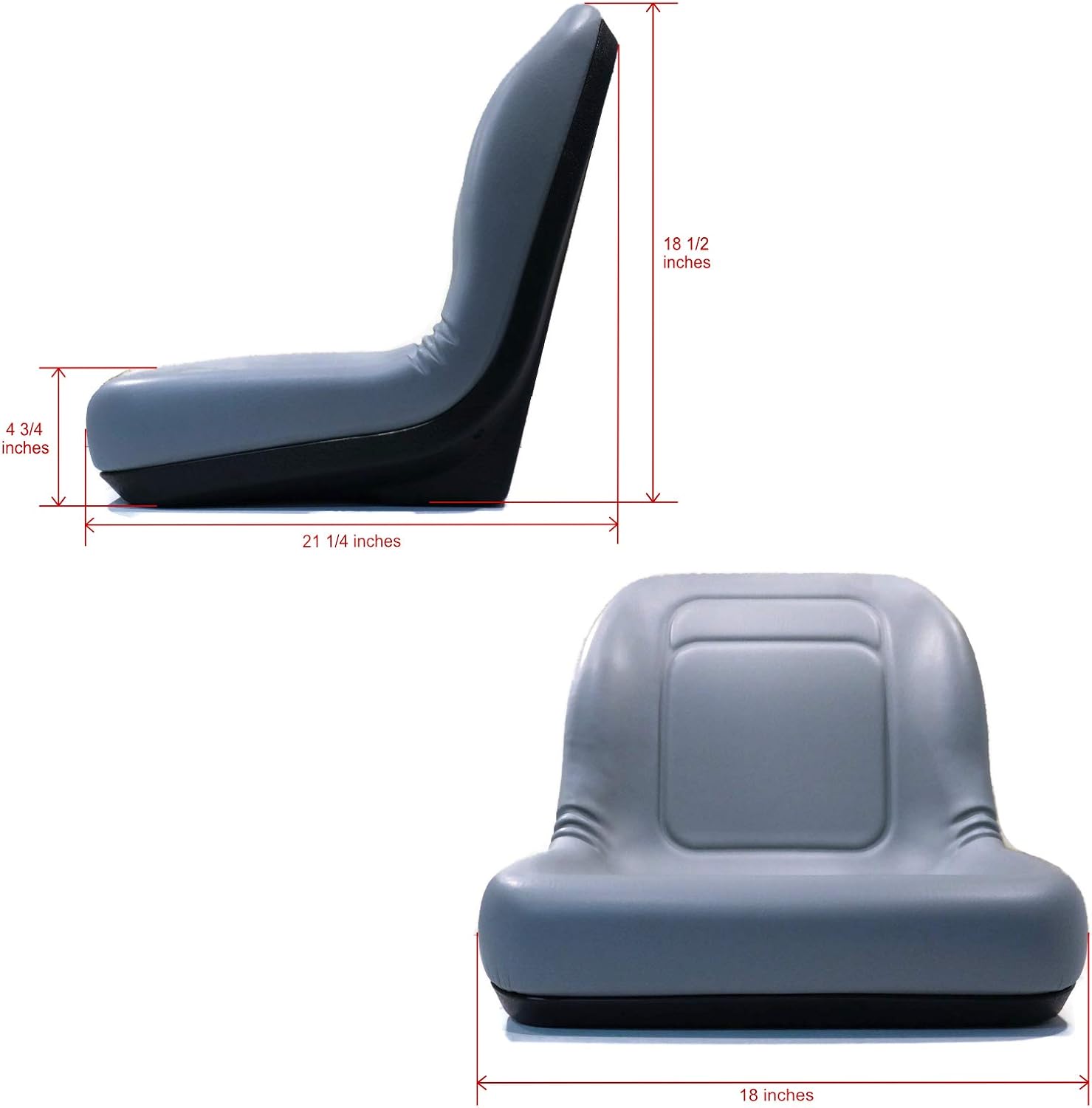 High Back Seat for Toro Timecutter SS Mowers | Replaces 99-7281, 106-6672, 112-2923, 119-8829