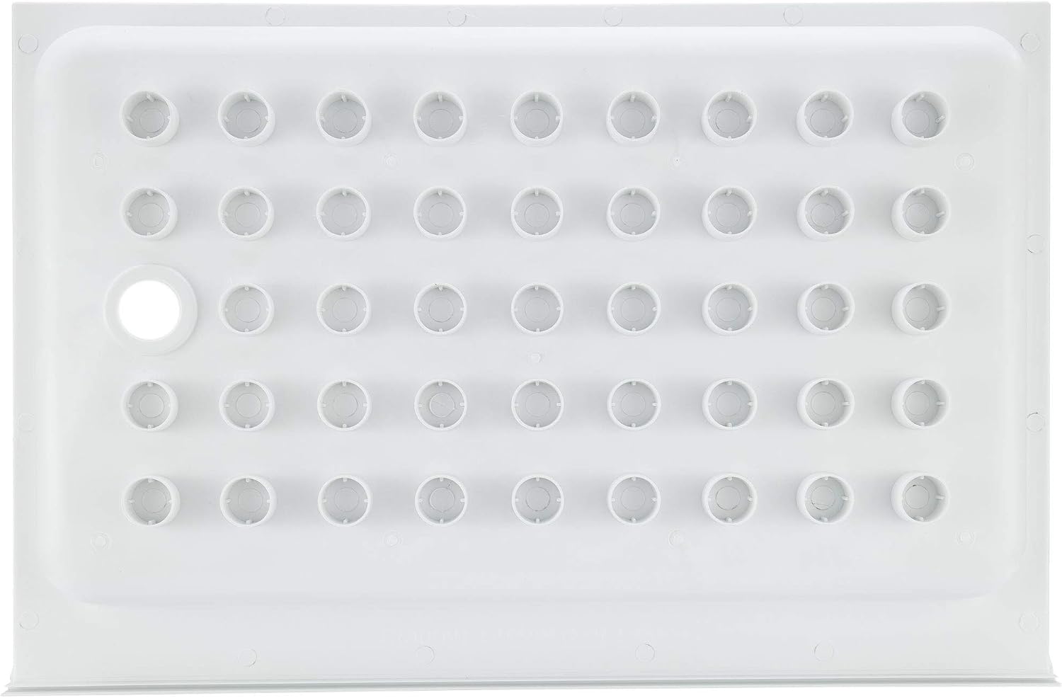 RecPro RV Shower Pan | 36" x 24" x 5" Right Drain in White | RV Shower Base | Camper Shower Pan