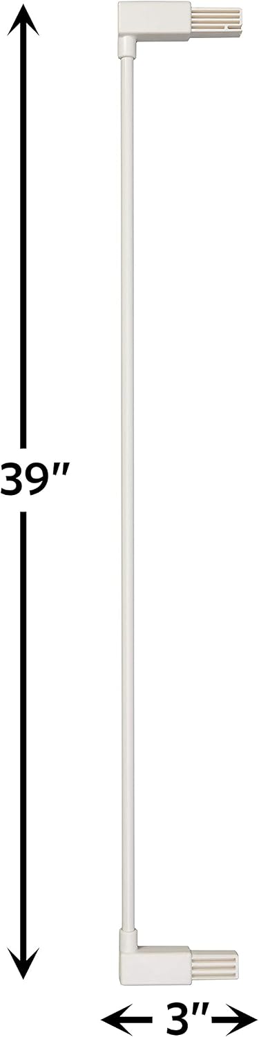 MidWest Homes for Pets Steel Pet Gate Extension; Pet Gate Extension Measures 6' Wide x 39' High in Soft White (Fits MW Model # 2939SW)