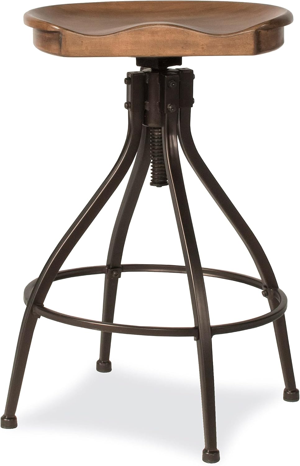 Hillsdale Worland Metal Backless Adjustable Height Stool