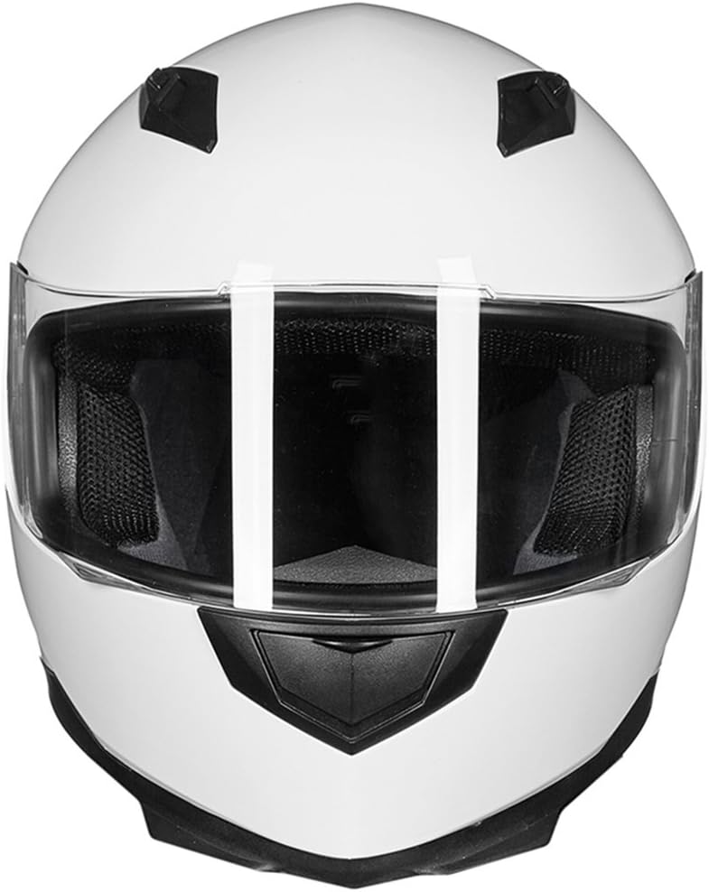 ILM Full Face Motorcycle Street Bike Helmet with Removable Winter Neck Scarf + 2 Visors DOT Model ILM-313