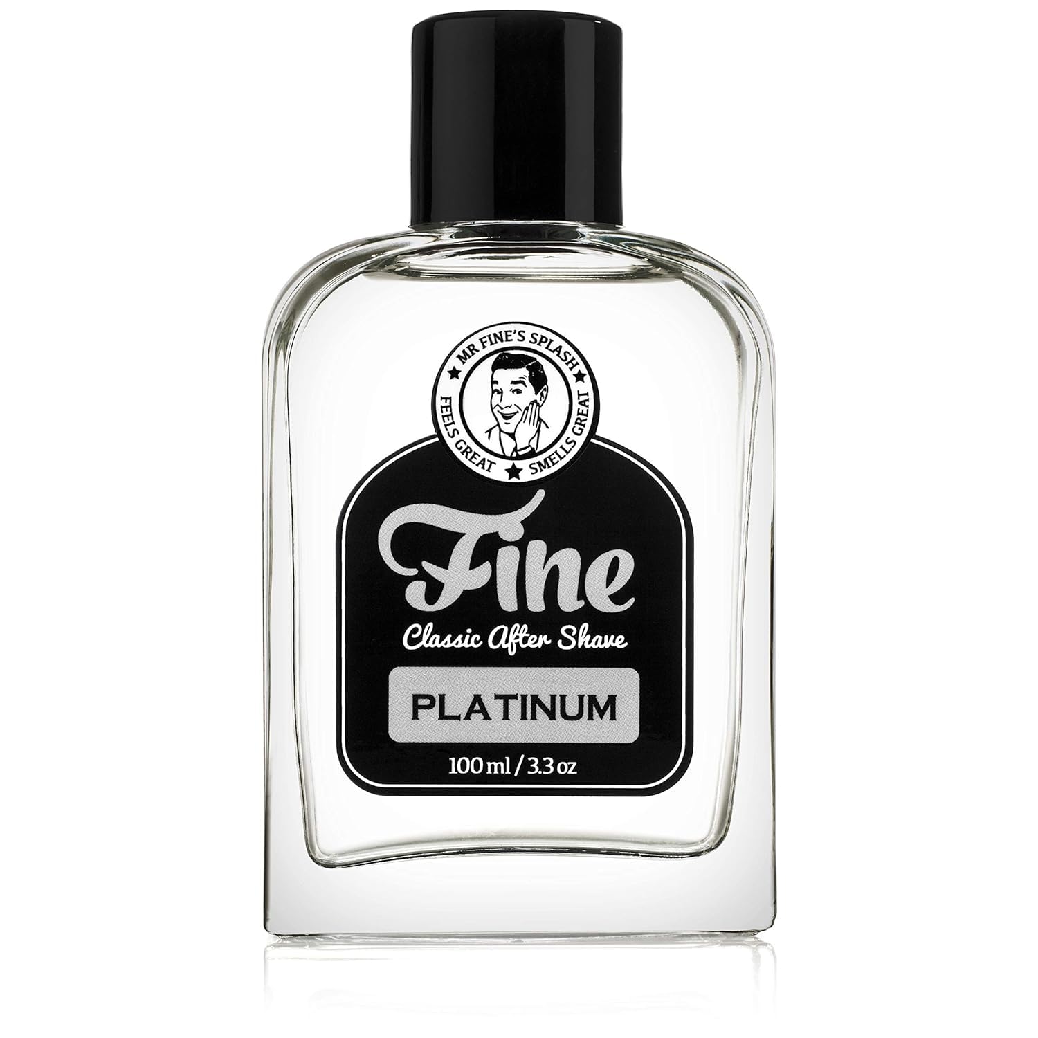 Fine Italian Citrus Classic Aftershave for Men, Made in USA, Four Simple Ingredients, Cooling MentholSplash, Inspired by a 1916 Mediterranean Classic, Bergamot Neroli Petitgrain Scent, 100ml
