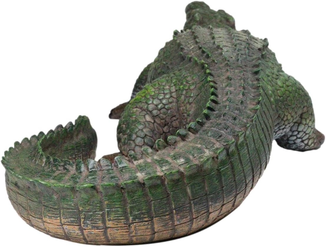 Ebros Gift 21" Long Realistic Alligator Crocodile Gallery Quality Statue As Home and Garden Decor Prank Surprise Guest Greeter of Alligators