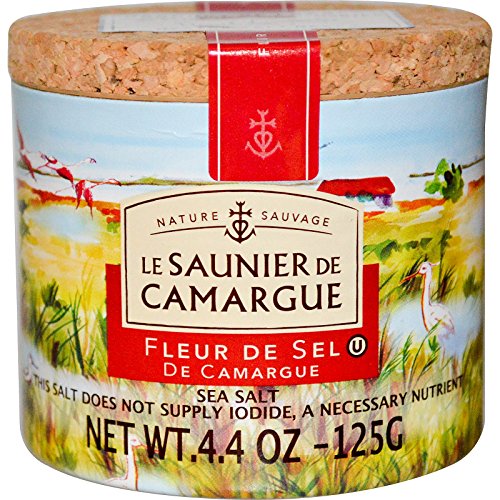 Le Saunier de Camargue, Fleur de Sel, Sea Salt, 4.4 oz (125 g)(PACK 1)