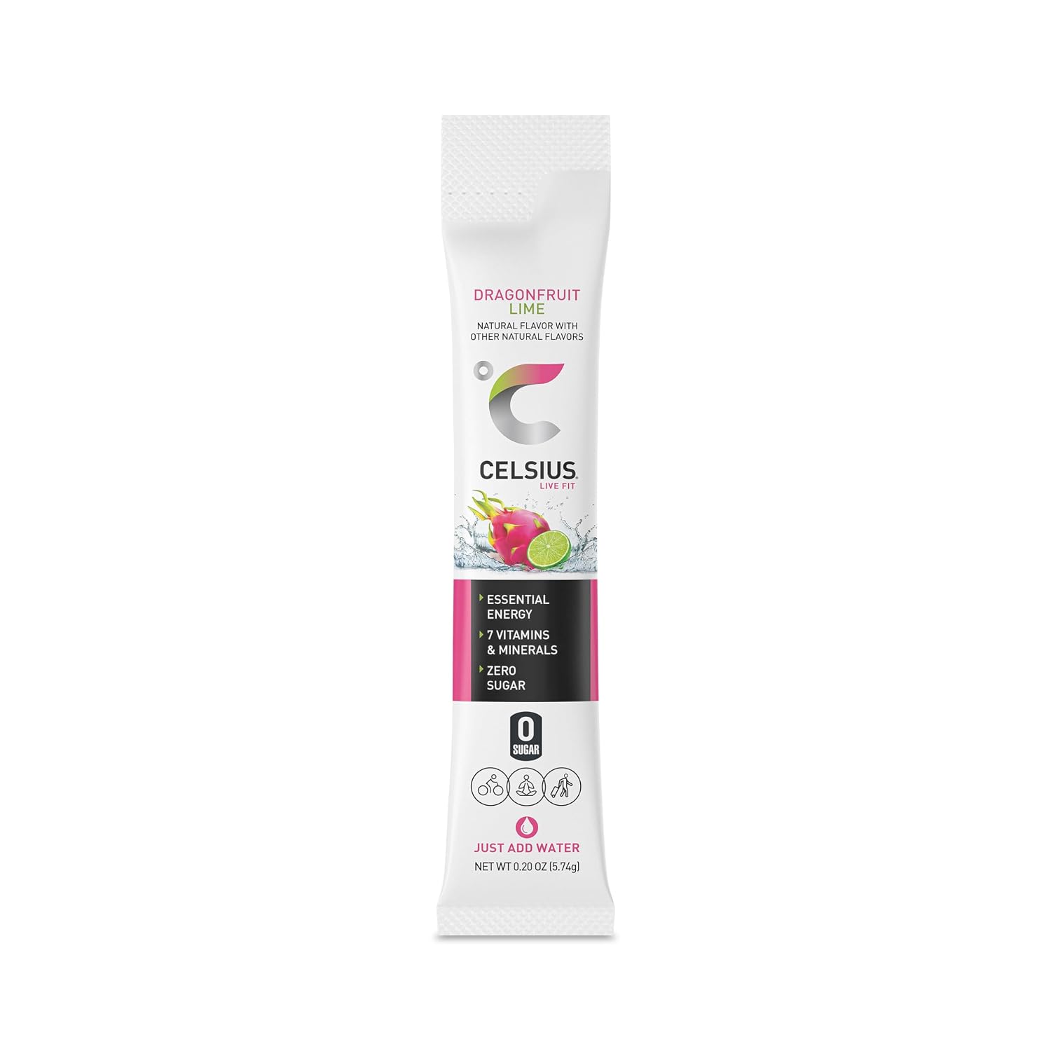 CELSIUS On-The-Go Powder Stick Packs, Zero Sugar (14 Sticks per Pack)