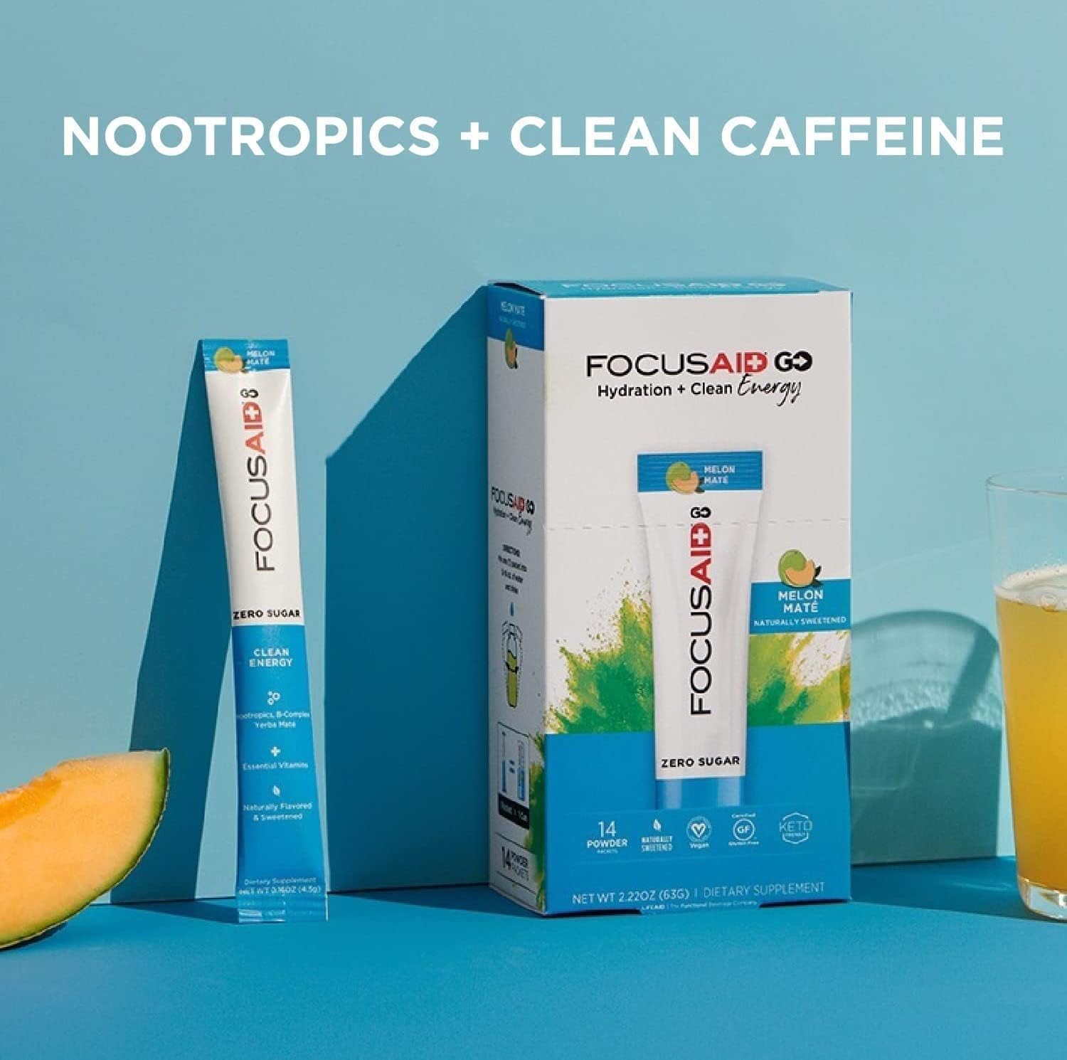 LIFEAID IMMUNITYAID GO Zero Sugar Hydration Packets (14 Packets)
