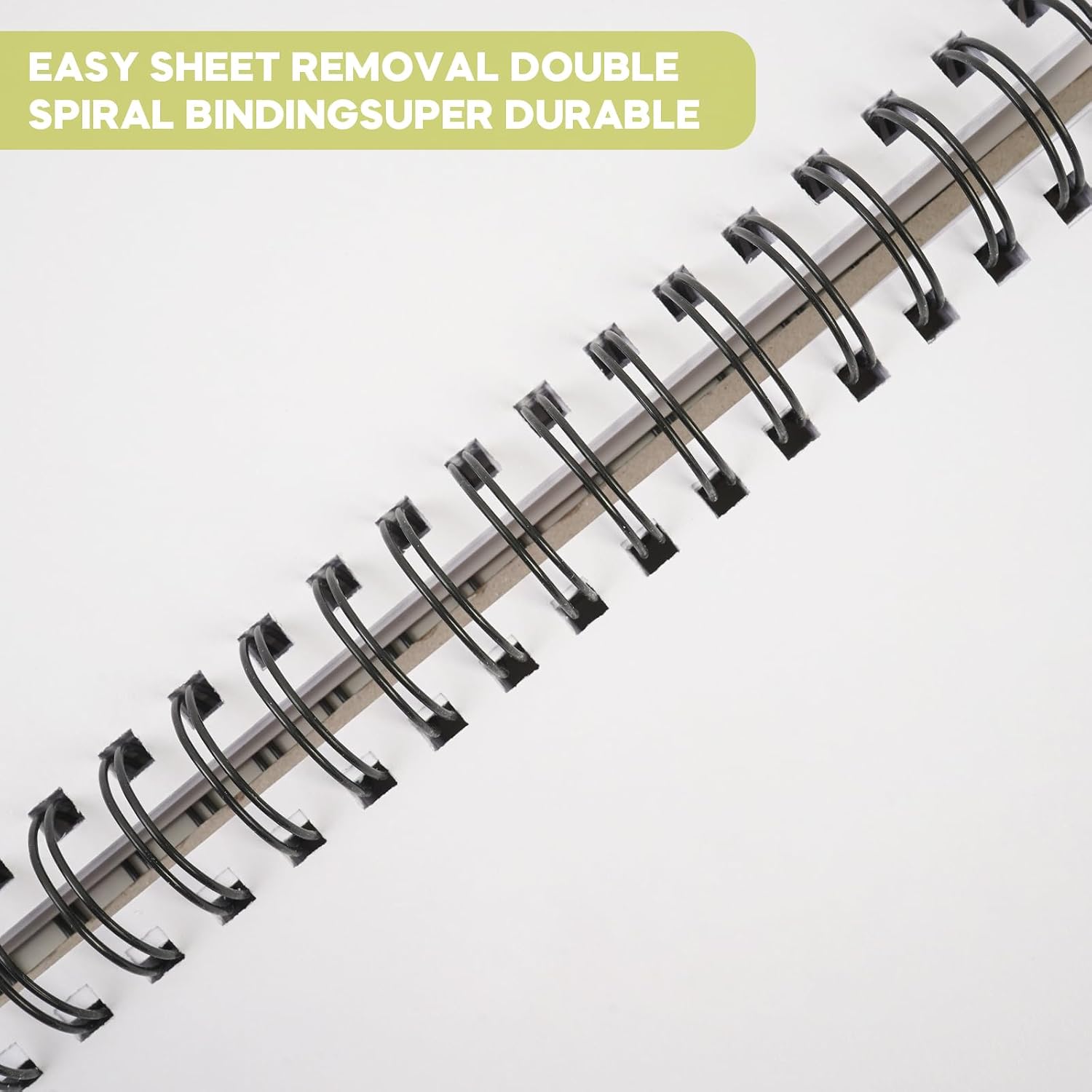 conda 8.5"x11" Sketch Book, 80 Sheets (68 lb/100gsm), Spiral Bound Artist Sketch Pad, Durable Acid Free Drawing Paper for Drawing Painting