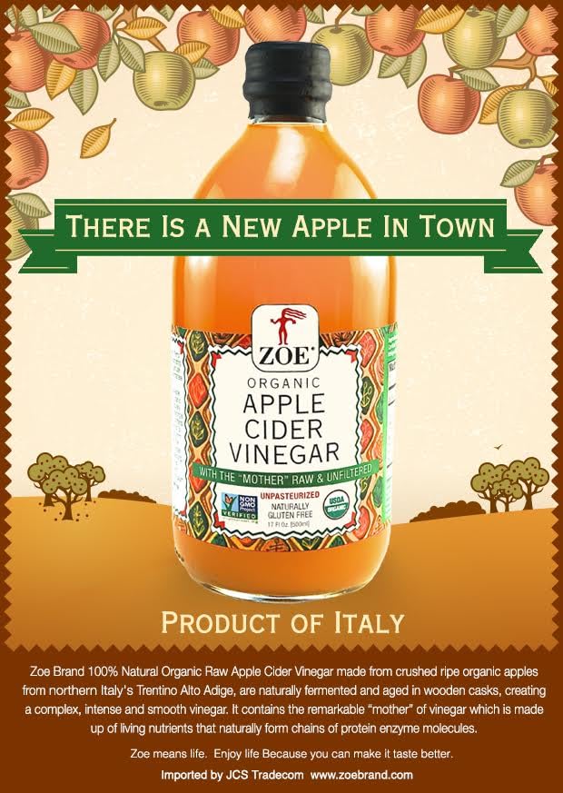 Zoe Apple Cider Vinegar, 17 Fluid Ounce