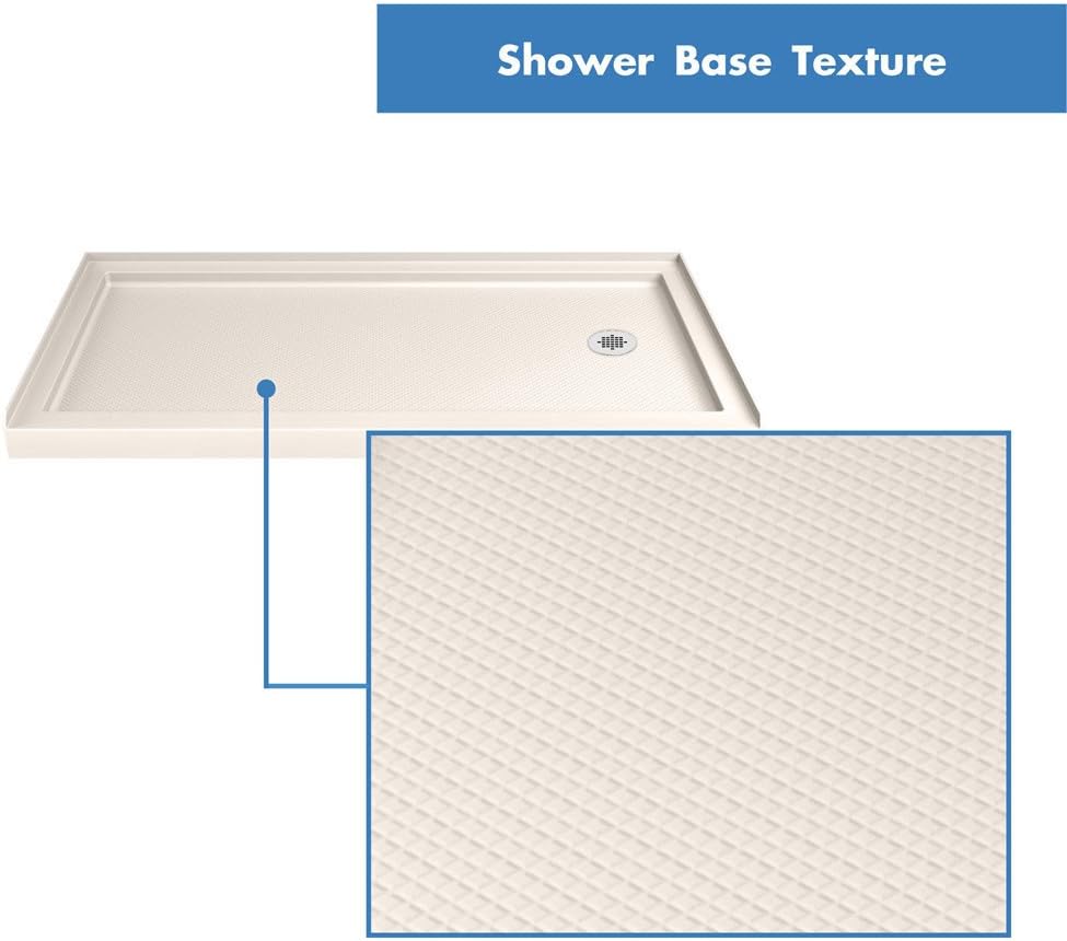 DreamLine SlimLine 32 in. D x 32 in. W x 2 3/4 in. H Center Drain Single Threshold Shower Base in White, DLT-1132320
