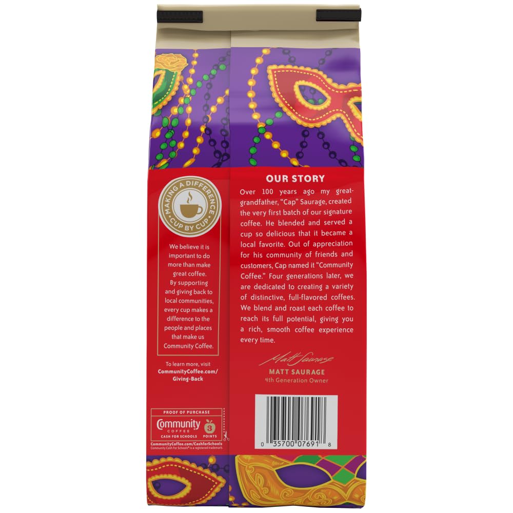 Community Coffee Caramel Cookie Butter Flavored 12 Ounces, Medium Roast Ground Coffee, 12 Ounce Bag (Pack of 1)