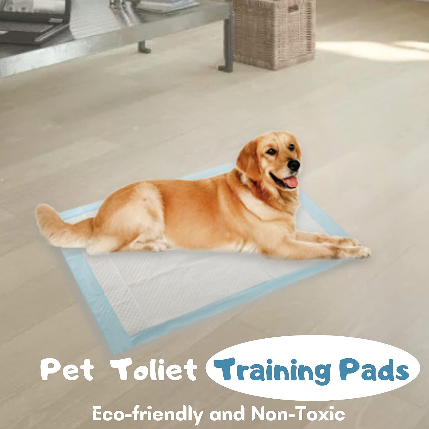 (100 Pads) CalPalmy Ultra Absorbency Pet Toilet Training Pads 18" x 13" Moisture Locking Technology Turns Liquid into Gel - Perfect for Rabbits and