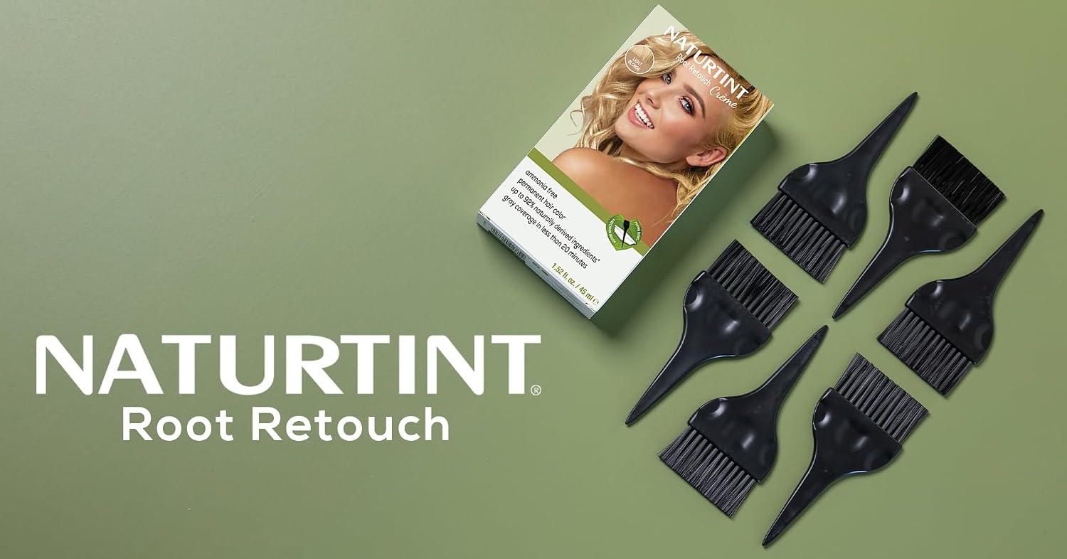 Naturtint Light Brown Root Retouch Crème Permanent Hair Color - Ammonia Free, Conceal Grays, No Artificial Scent, 1.52 Fl Oz