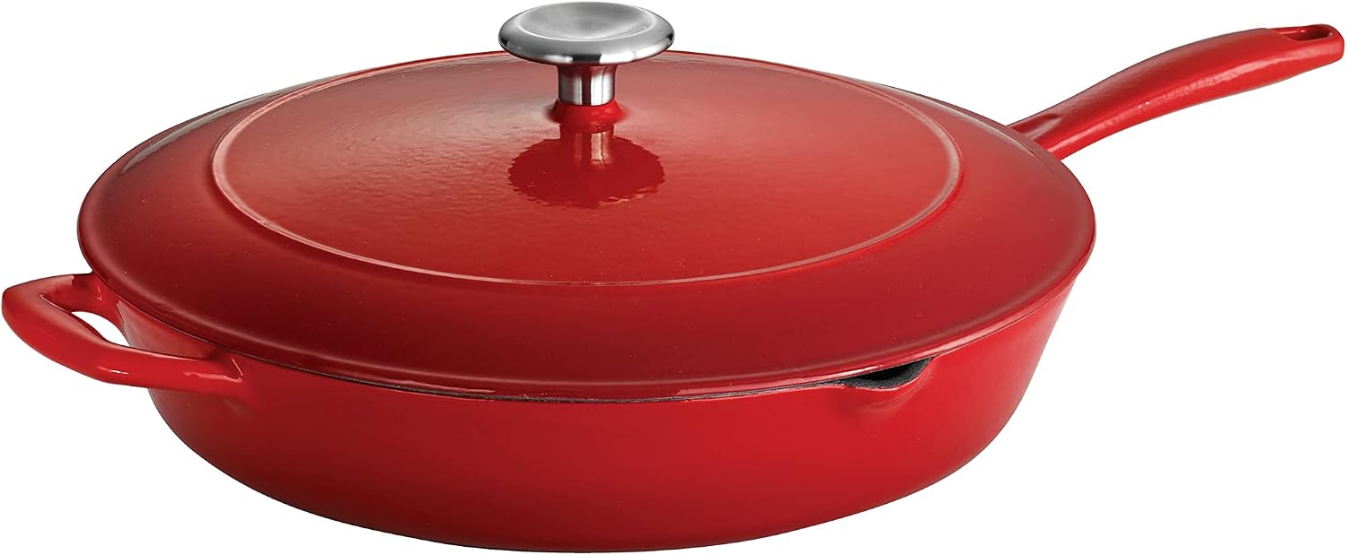Tramontina Bestow Enameled Cast Iron 10-Inch Skillet, Blue | Perfect Pan for Frying, Searing, and Oven-to-Table Cooking