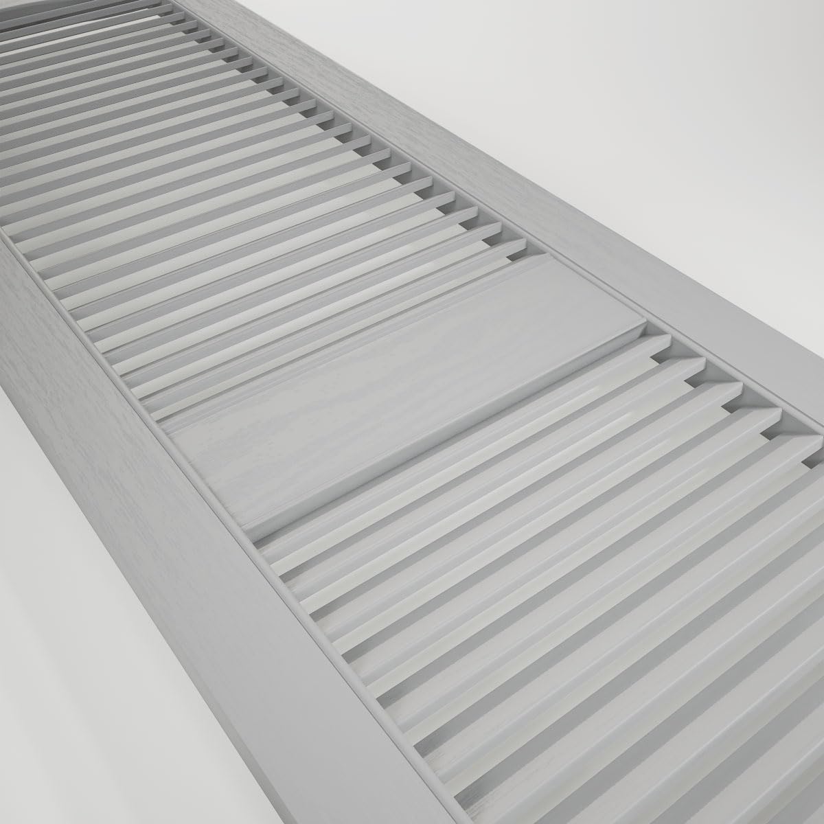 14 1/2"W x 60"H EverColor Open Louver Exterior Vinyl Shutters, w/Installation Shutter-Lok's & Matching Screws (Per Pair), Black