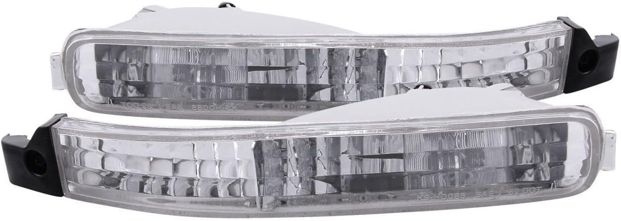 ANZO USA 511007 Clear Lens Front Bumper/Turn Signal Light Set