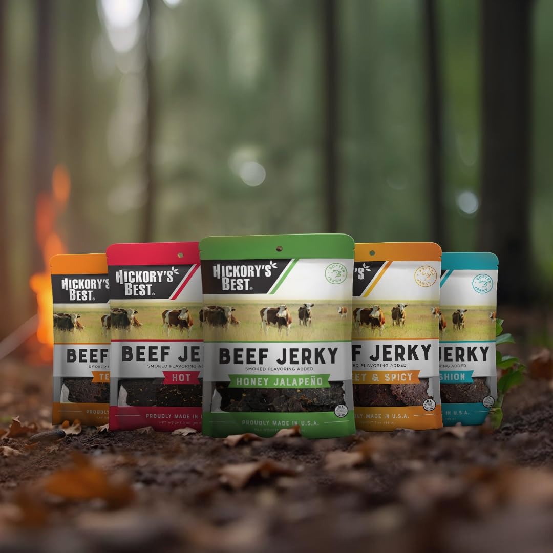 Enjoy Peppered Beef Jerky 8 oz (Pack of 1) | High Protein | No Nitrites