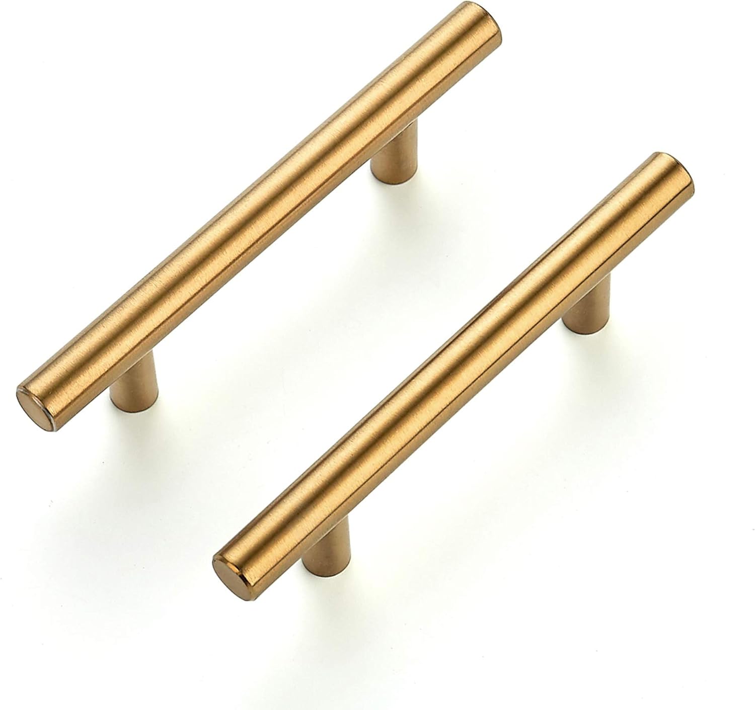 Ravinte Cabinet Handles,5" Length,3" Hole Center,Brushed Brass,30 Pack