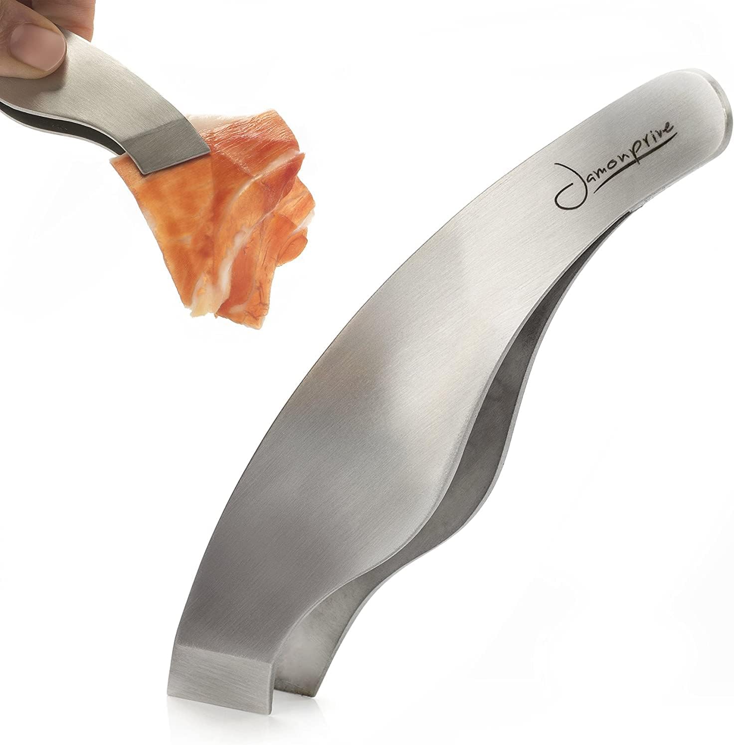 Non-Slip Ham Tongs - Anti-Skid Ham Tweezers Jamonprive - Perfect for Thin Slices of Serrano Ham, Ibérico Ham and Italian Prosciutto (Ham Tongs)