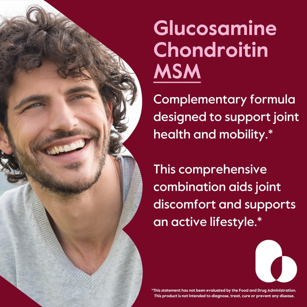 BESTVITE Glucosamine Chondroitin MSM 500/400/100 per Capsule (240 Caps)