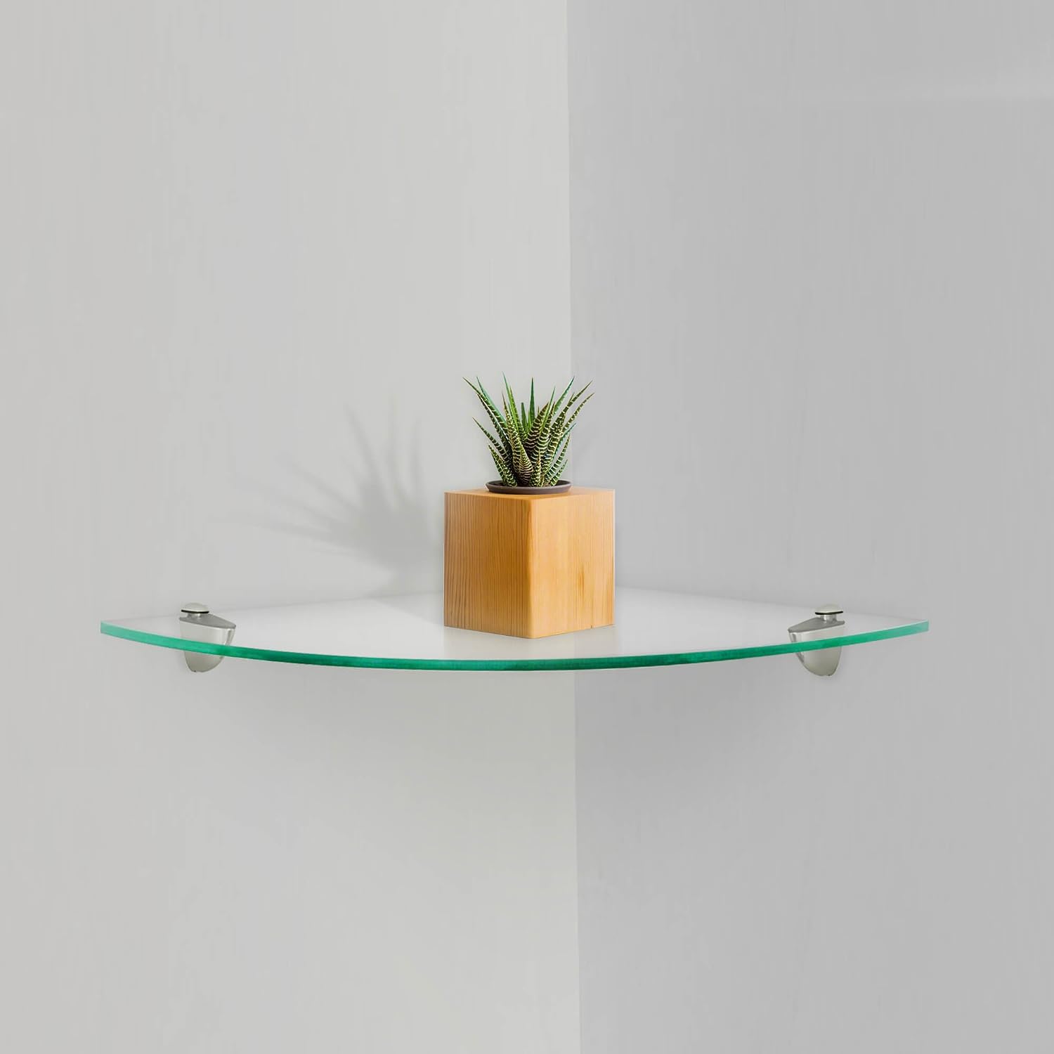 Fab Glass and Mirror Glass Shelf 8" X 30" Clear