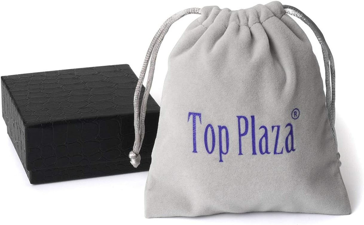 Top Plaza Women Casual Elegant Silver Tone Small Dial Bangle Cuff Bracelet Dress Analog Quartz Watch 6 Inches