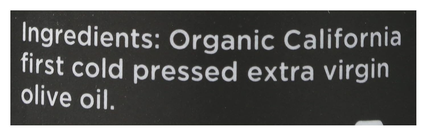 O Olive California Organic Extra Virgin Olive Oil Glass Bottle 8.5 Fl Oz