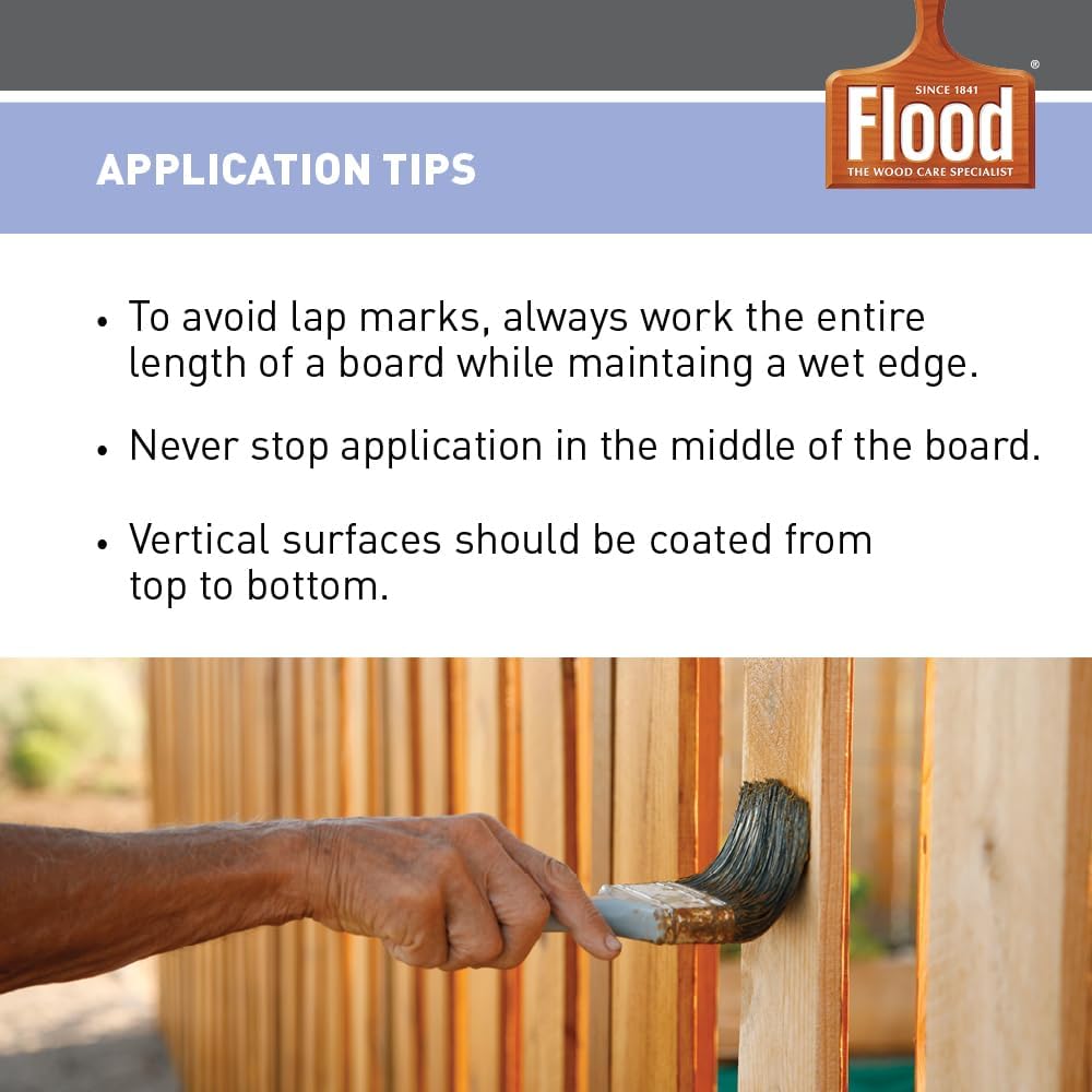 Flood CWF-UV 5 gal Honey Gold Transparent Exterior Wood Stain & Sealer | Oil-Based Penetrating Deck, Fence & Siding Stain, Water Repellent UV