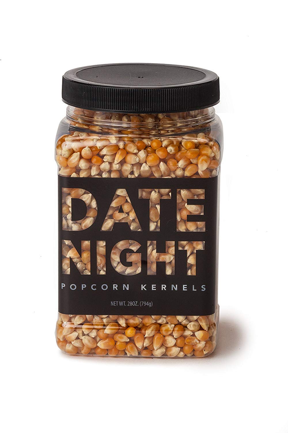 Wabash Valley Farms Popcorn Kernel Jars — Extra Large 28 oz — White Popping Corn in “Love” Design — Gourmet Movie Theater Style Popcorn — Unique Gift for Couples or Families