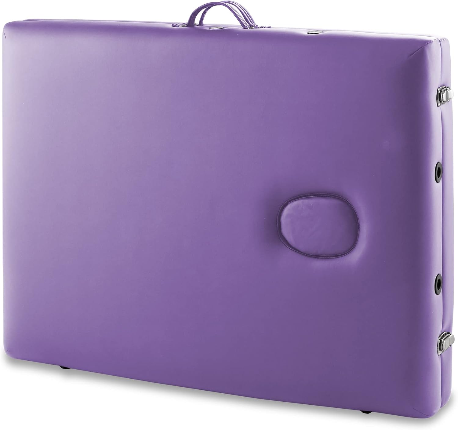 Saloniture Professional Portable Lightweight Bi-Fold Massage Table with Aluminum Legs - Includes Headrest, Face Cradle
