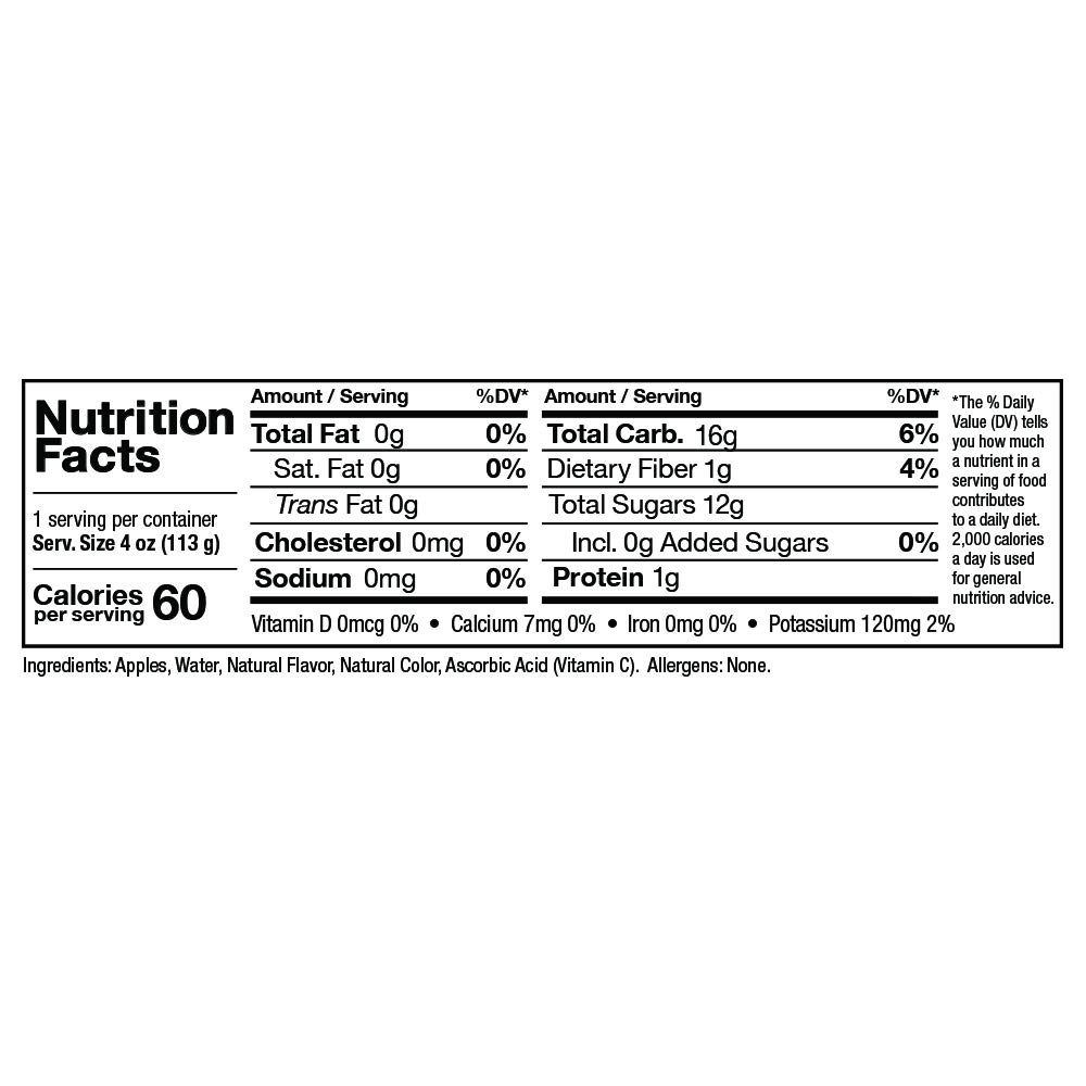 Zee Zees Mango Peach Applesauce Cups, Unsweetened, All Natural, No Sugar Added, 4 oz Cups, 24 pack