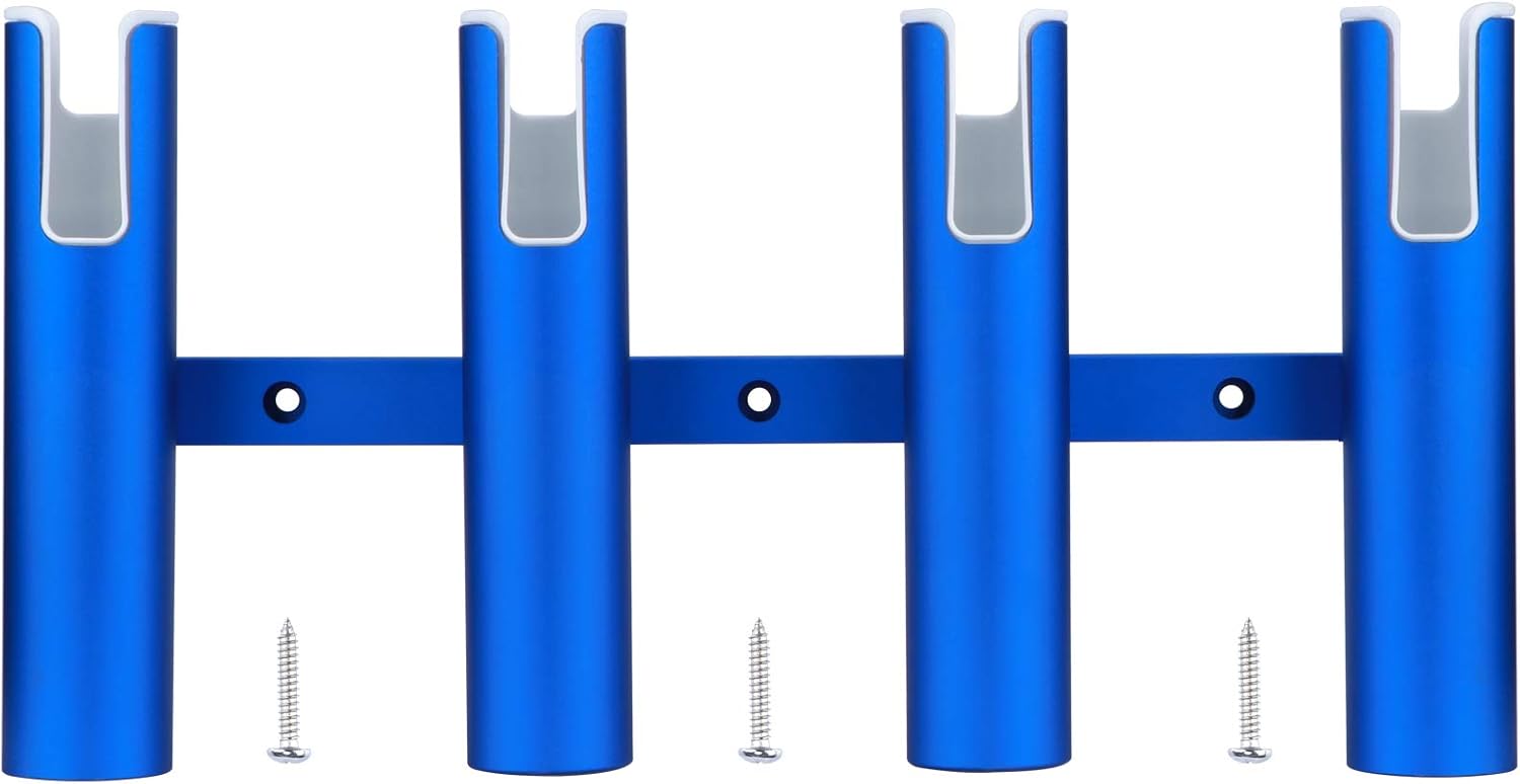 Aluminium Wall-Mounted Fishing Rod Holder for Boat, Garage & Marine - Holds Rods & Poles