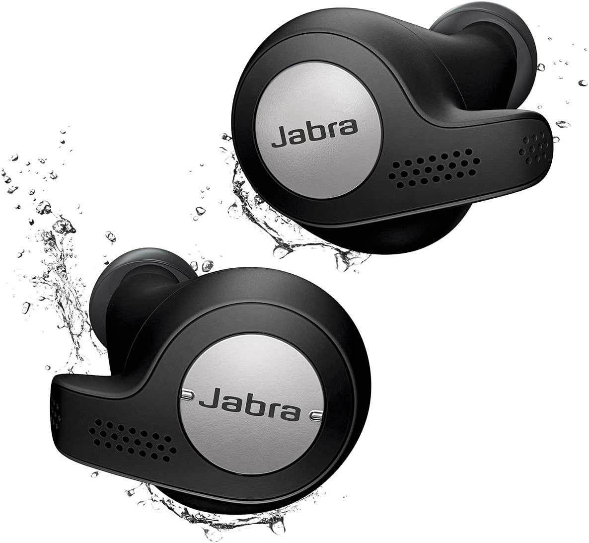 Jabra Elite Active 65t Alexa Enabled True Wireless Sports Earbuds with Charging Case – Titanium Black (Renewed)