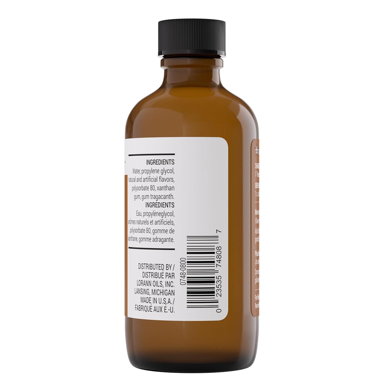 LorAnn Oils Peppermint Bakery Emulsion: True Essence, Ideal for Boosting Fruit Tones in Cakes, Cookies & Desserts, Gluten-Free, Keto-Friendly, Extract Substitute Essential for Your Kitchen, 16 Oz