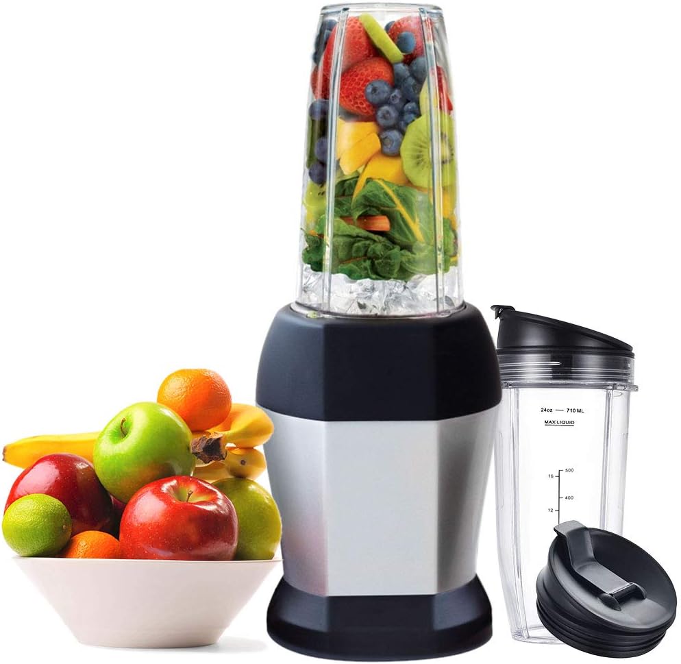 Blender Cups Fit for Ninja, Replacement Parts 16OZ Cups with Lids