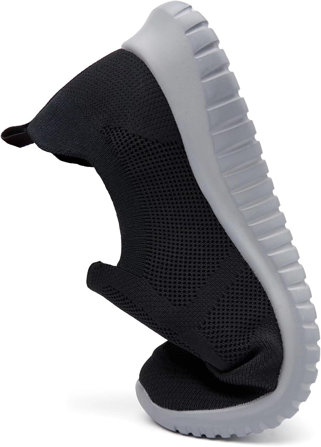 konhill Mens Slip-On Knit Walking Sneakers