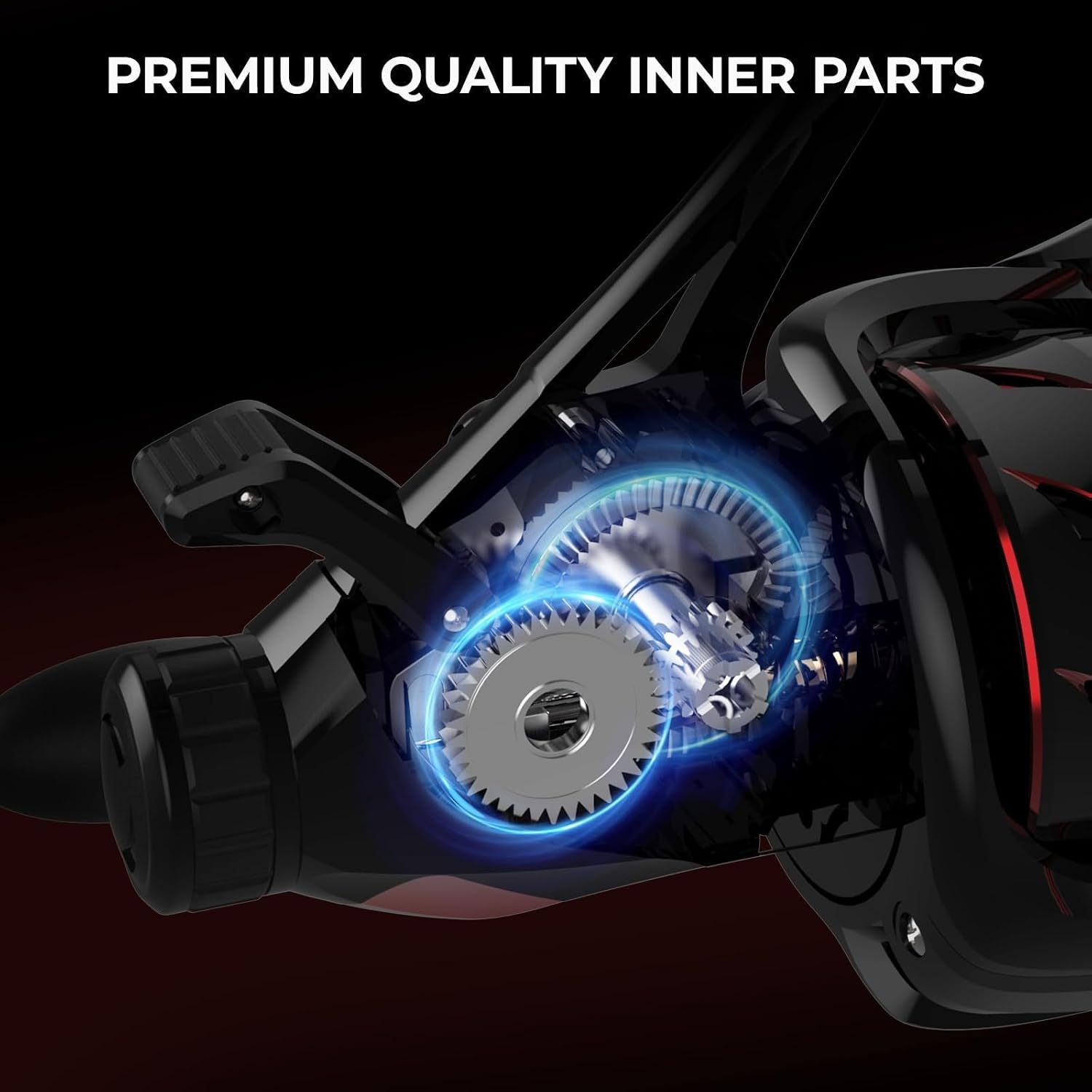 KastKing Sharky Baitfeeder III Spinning Reels with 5.5:1 Gear Ratio | Max Drag: 26.5 lb, 10+1 BB, 16.6 oz, CNC Aluminum Spool, Carbon Fiber Drag for Live Liner, Comes with Graphite Spool