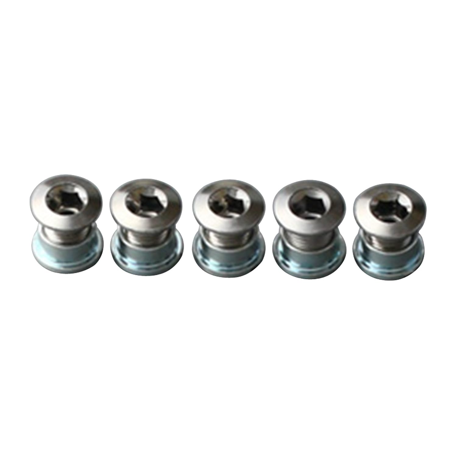 Sugino Single Chainring Bolt/Nut Set, M8X6.7 10/Pcs - #402 | hardware-nut-and-bolt-sets