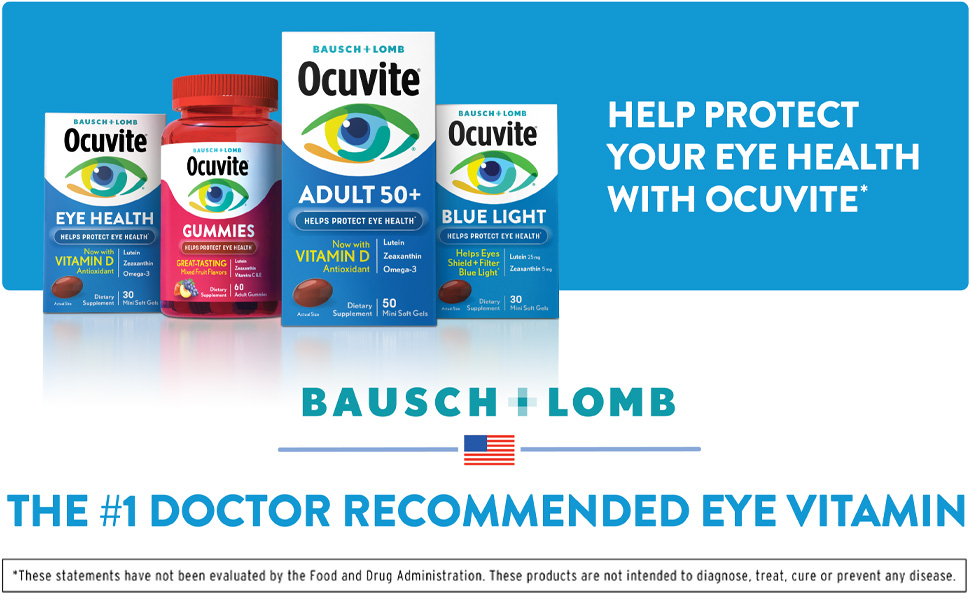 Ocuvite offers many different products, each formulated for a different, specific eye health need