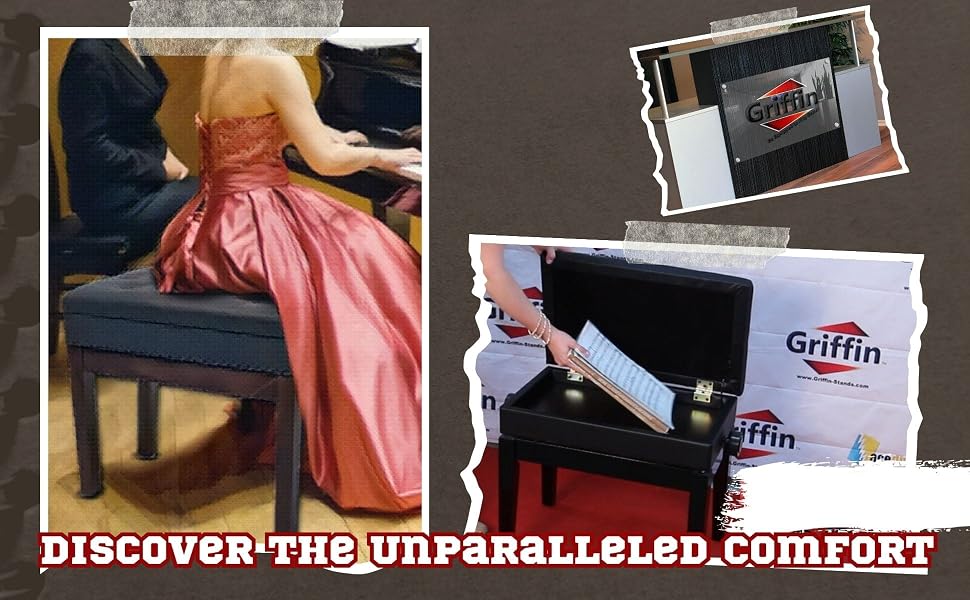Leather Piano Bench