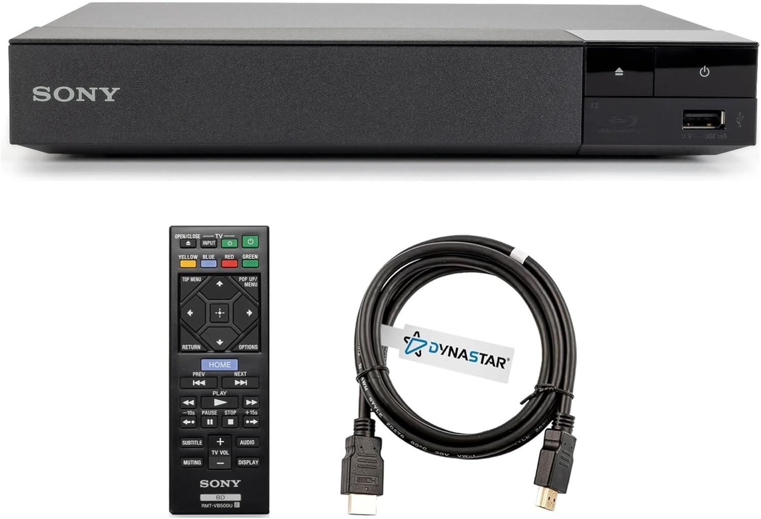 Region Free Blu-ray Player Compatible with Sony BDP-S1700 Multi Region Code Free | Blu-ray Regions A, B, C | DVD Regions 0-8 with Dynastar 6FT HDMI Bundle