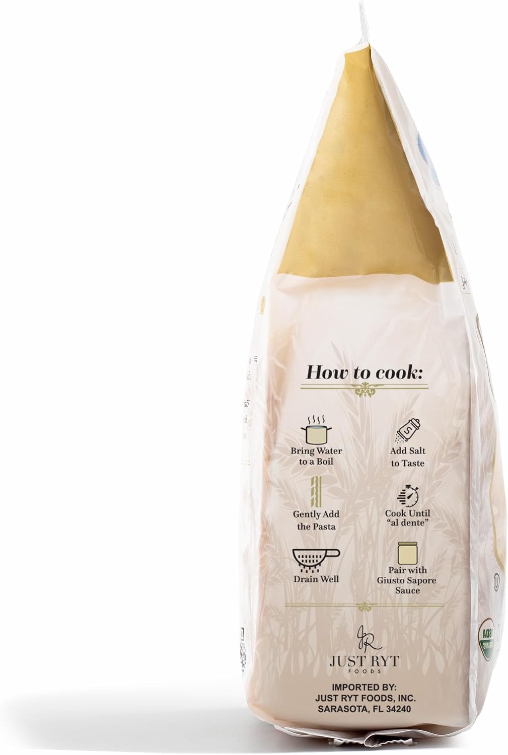 Giusto Sapore Italian Pasta - Caserecce 454g - Premium Organic Bronze Drawn Durum Wheat Semolina Gourmet Pasta Brand - Imported from Italy and Family Owned