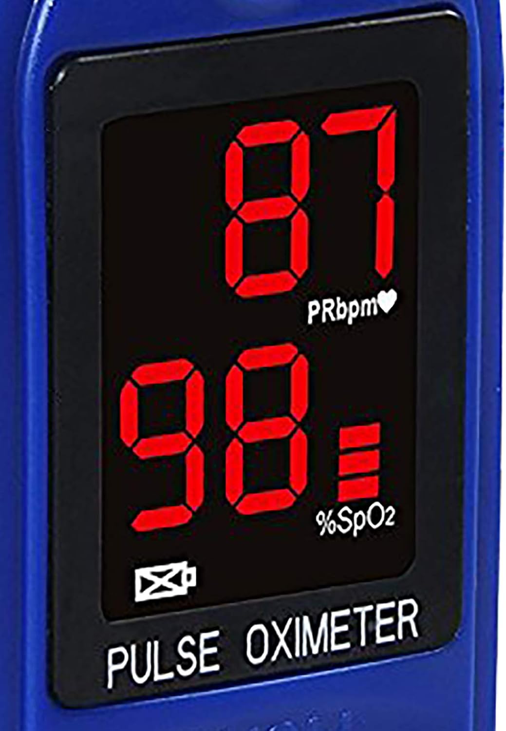 Concord Basics Fingertip Pulse Oximeter - Blood Oxygen Saturation Monitor with Carrying Case, Batteries, Silicone Cover & Lanyard - Easy to Use