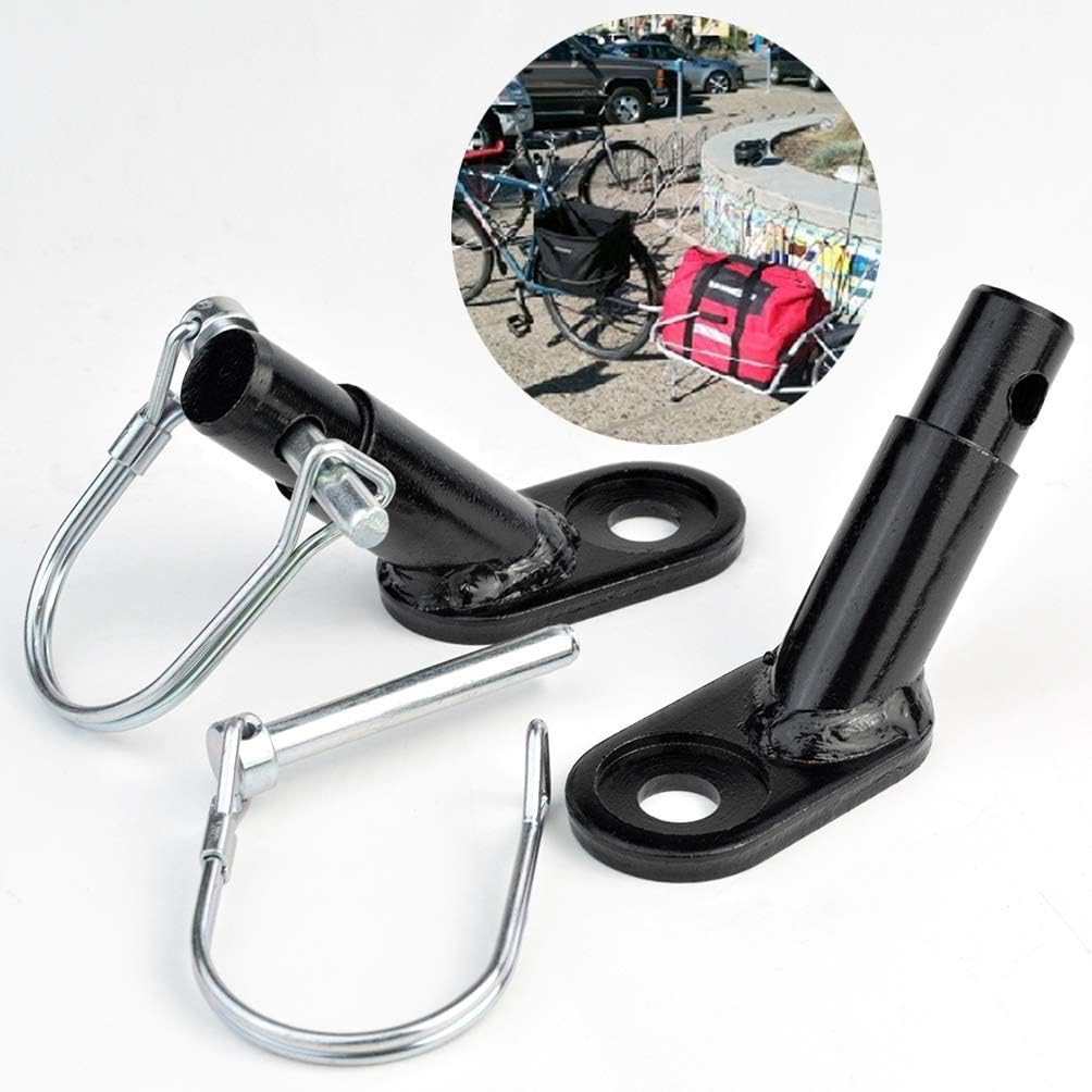 2 Packs Bike Trailer Coupler, Fengek Bike Trailer Hitch Instep Attachment for Instep, Black