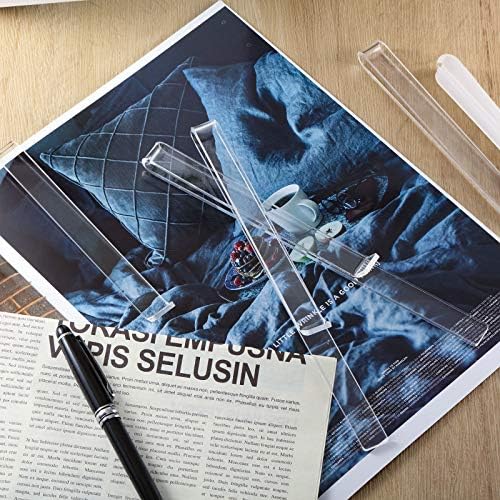 6Pcs Music Stand Clips Clear Acrylic Sheet Music Page Holder