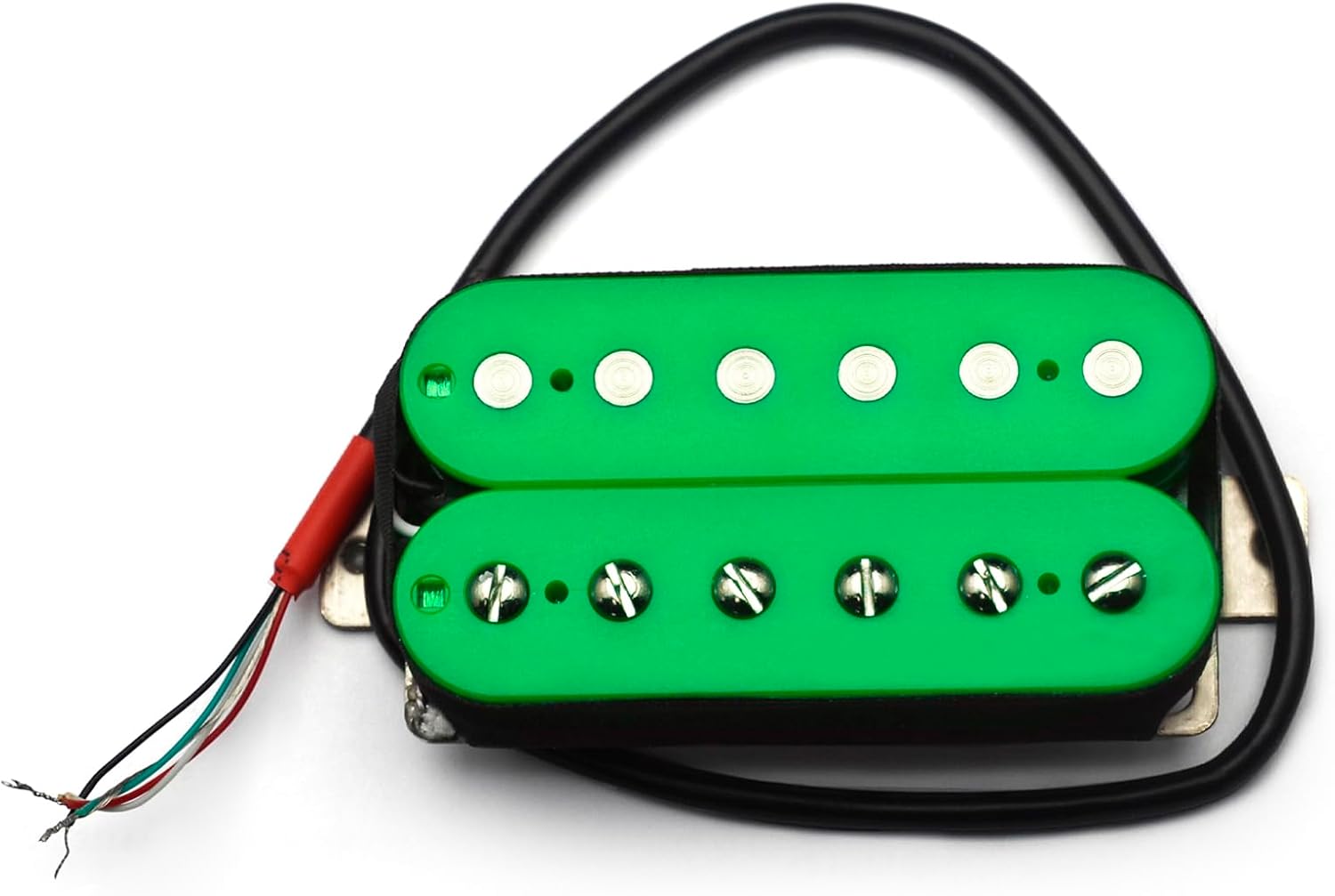 SAPHUE Alnico 5 Humbucker Pickup Double Coil Electric Guitar Pickups Set with Neck and Bridge with Prewired and Screws Parts Accessories Kit Black