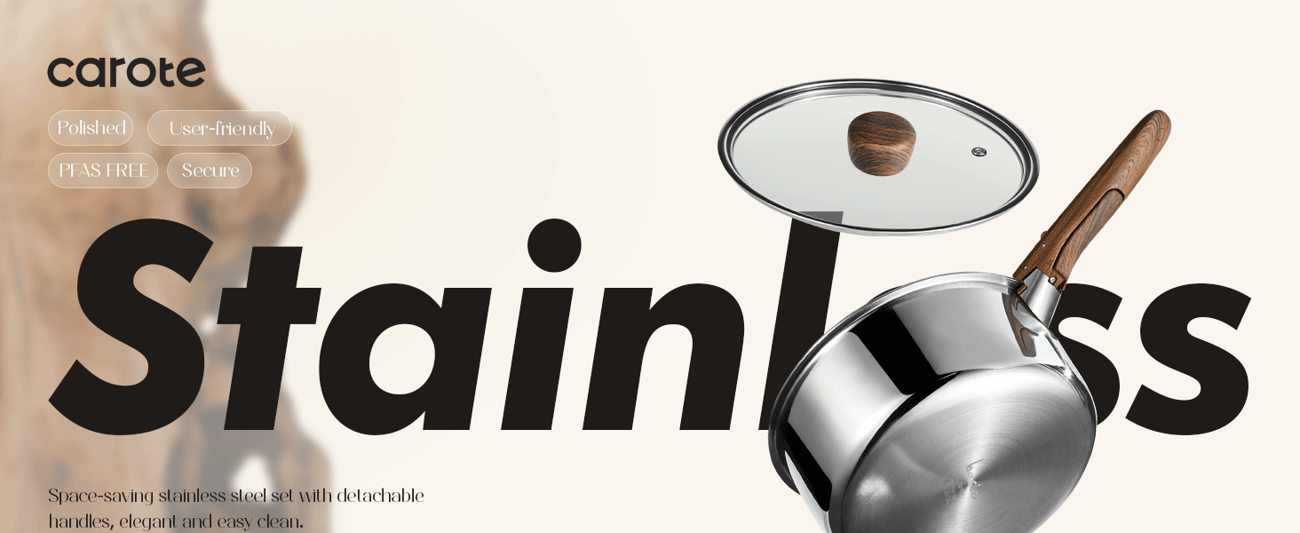 stainless steel cookware set