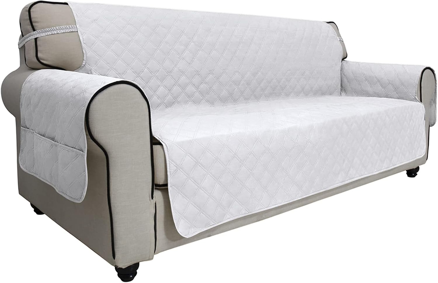 Easy-Going Waterproof Non-Slip Couch Cover, Small Recliner, Chocolate