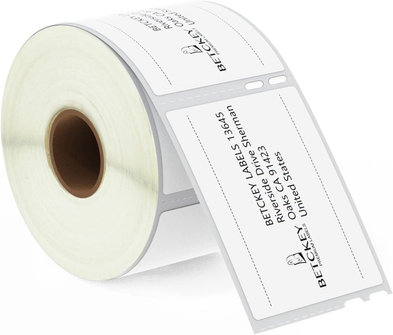 BETCKEY - Multipurpose Labels Replace for DYMO 30324/30258 (2-1/8" x 2-3/4"), Perforated, Compatible with DYMO Labelwriter 450, 4XL, NOT Fit 550 & 5XL [10 Rolls/4000 Labels]