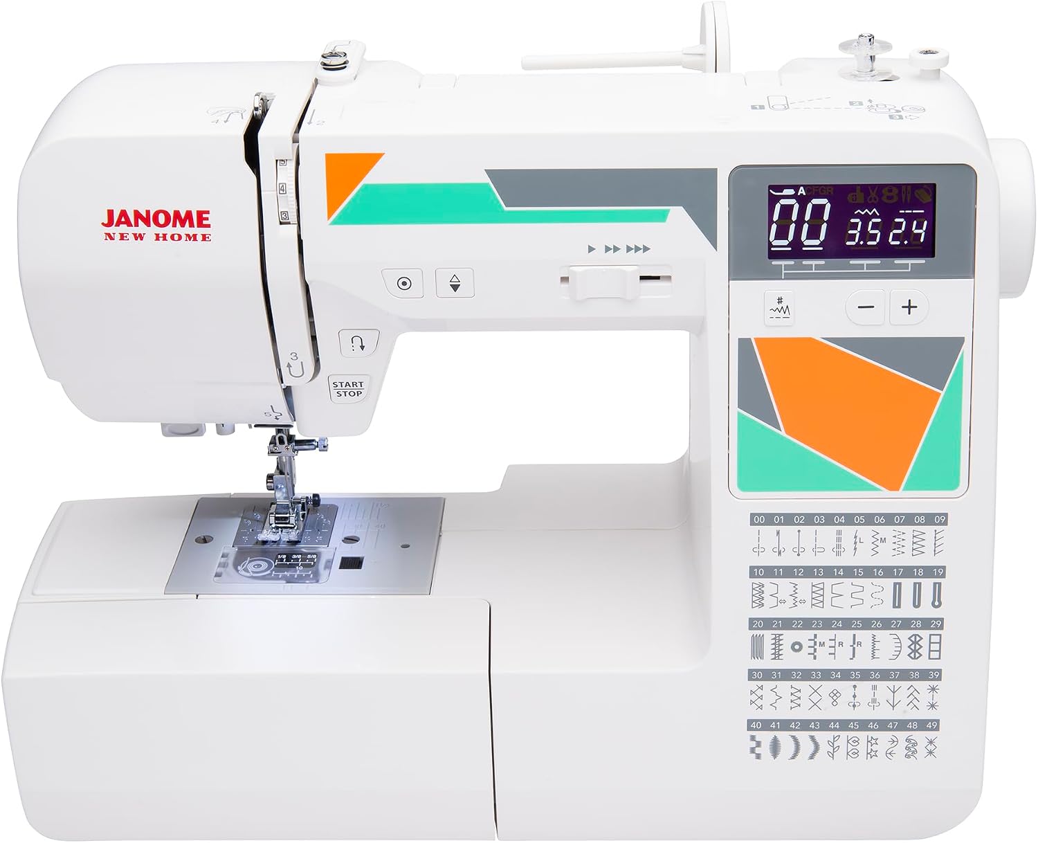 Janome MOD-30 Computerized Sewing Machine with 30 Built-In Stitches, 3 One-Step Buttonholes, Drop Feed and Accessories